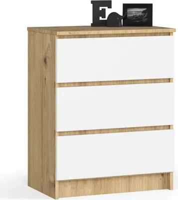 Obrázek produktu pro Šuplíková komoda SAVRILA - dub artisan / bílá