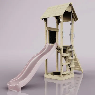 Produktbild von OutdoorToys Spielturm Lillehammer aus Holz in Rosa