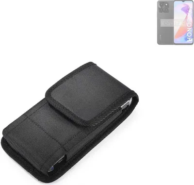 Produktbild von Holster Gürteltasche kompatibel mit Honor X6a Holster Gürtel Tasche wasserabweisend Handy Hülle Schutz Hülle Outdoor schwarz K-S-Trade