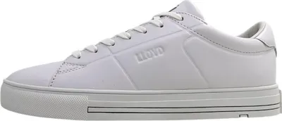 Immagine prodotto di Scarpe da uomo Lloyd Court, modello stringato, colore bianco, ideali per il tempo libero