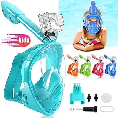 Produktbild von Kinderduikmasker 180° Anti-Schnorchelbrillenmaske, lekvrij, für Kinder, mit Kamera-Beugel-Kompatibilität