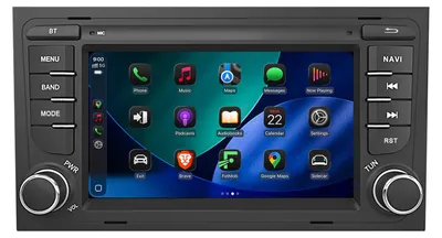 Obrázek produktu pro Android autorádio 7 palců 64 GB pro Audi A4 B6 B7 2000-2009 s CarPlay & Android Auto navigací & Bluetooth