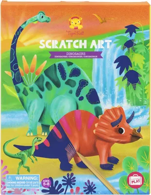 Productafbeelding van Tiger Tribe Scratch Art – Dinosaurs - Scratch Images