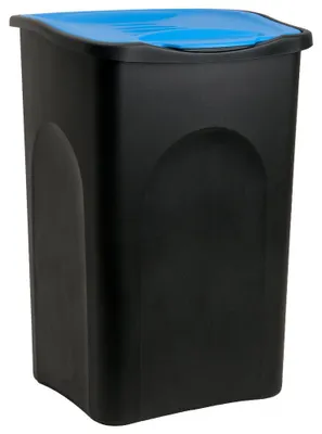 Produktbild von Stefanplast 70652, 50 l, Quadratisch, Schwarz, Blau, Manuell, 370 mm, 370 mm