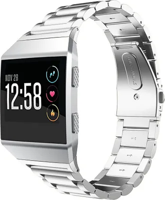 Produktbild von Strap-it® Fitbit Ionic Stahlband (Silber)