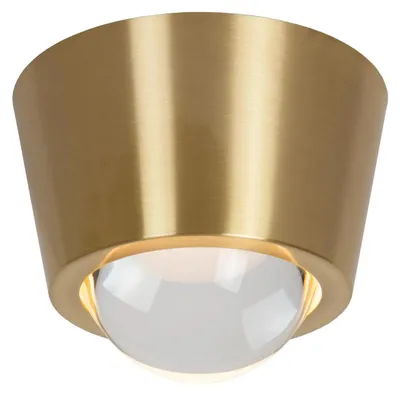 Produktbild von RIGON – Deckenleuchte, Einbaustrahler – Ø 9 cm – LED – 7W, Mattgold / Messing