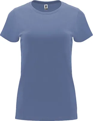 Produktbild von Roly CA6683 | Damen Capri T-Shirt, Tailliert und eng anliegend geschnitten - Farbe: Denim Blue 86 - Größe: XXL