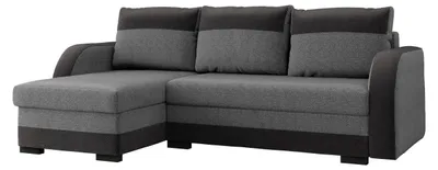 Produktbild von MIRJAN24 Ecksofa Korto, Stilvoll Polsterecke mit Bettkasten und Schlaffunktion, Eckcouch vom Hersteller, Kissen, Wohnzimmer (Malmo 96 + Malmo 95)