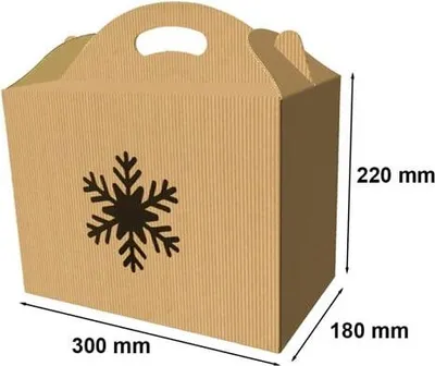 Obrázok produktu pre Dekoratívna darčeková krabička s vlnitým povrchom F217 300 x 180 x 220 mm (SNIEZKA) EKO