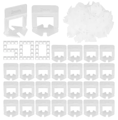 Imagen del producto de 500 separadores para baldosas: sistema de nivelación de 2 mm para una colocación perfecta de las baldosas