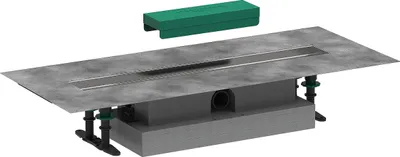 Produktbild von hansgrohe uBox universal Komplettset 600mm, f fl. Inst. f Duschrin. Fertigs