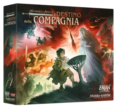 Produktbild von Asmodee Der Herr der Ringe: Das Schicksal der Gesellschaft. Kooperatives Brettsp