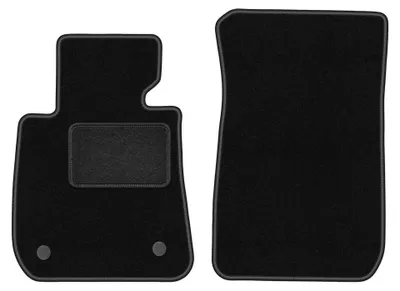Produktbild von Velours-Fußmatten Vorne für BMW 3 E93 2004-2011 (Cabrio) – 2-tlg, Schwarz, passgenau – Wielganizator LUX – Ausführung W0879