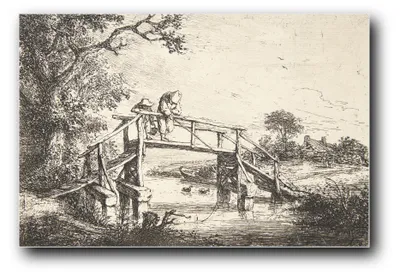Immagine prodotto di Stampa artistica intitolata "I pescatori" di Adriaen van Ostade – 20 x 30 cm – non incorniciata