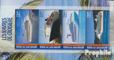 Produktbild von Briefmarken Niger 2016 Mi 4182-4185 Kleinbogen (kompl. Ausg.) postfrisch Kreuzfahrtschiffe