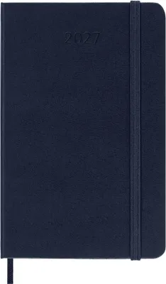 Produktbild von Moleskine Tageskalender für 12 Monate 2027, Format Taschenbuch/A6, 1 Tag = 1 Seite, Hardcover, Farbe: Saphir