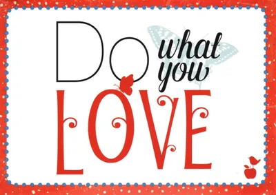 Produktbild von Postkarte MainSpatzen "Do what you love"