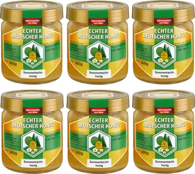 Produktbild von Echter Deutscher Honig - 6x500g Sommertracht vom Imker aus Neustadt (Hessen)