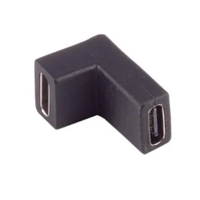 Immagine prodotto di Adattatore USB-C 3.0, presa C - presa C, angolato sopra/sotto, nero