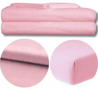 Produktbild von Bettlaken - Spannbettlaken - Mikrofibra - Rosa - 120g/m2 - 160x200 cm - Hochwertiges
