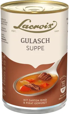 Image de Soupe de goulasch Lacroix bœuf tendre épicé 400ml