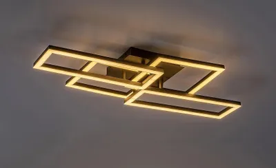 Image de Rabalux 71389 Plafonniers Drusus LED 40 métal plastique noir