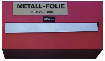 Produktbild von Metallfolie Dicke 0,150 mm Stahl Lnge 2500 mm Breite 150 mm