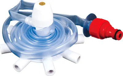A close-up studio shot of a pool accessory on a white background.