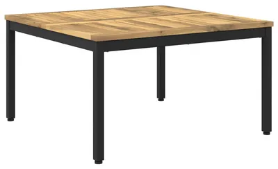 Produktbild von vidaXL Couchtisch Weiß und Schwarz 80 x 80,5 x 45 cm Massivholz Akazie