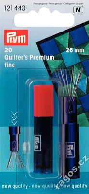 Quilt-Nähnadeln, fein, versilbert, 0,60 x 26 mm, 20 St.
