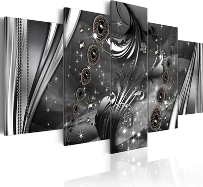 Produktbild von Leinwandbilder 200x100 cm f-A-0176-b-o (200x100 cm)  5 Teilig Kunstdruck modern Wandbilder XXL Wanddekoration Design Wand Bild ABSTRAKT