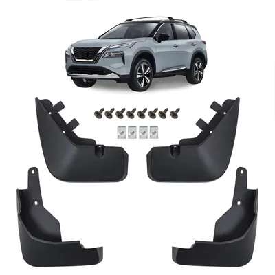 Produktbild von HERSTMOTO Schmutzfänger, 4er-Set Schmutzfänger-Kit Spritzschutz Schmutzfänger mit Befestigungssatz, passend für Nissan X-Trail IV T33 2021+