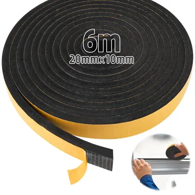 Immagine prodotto di Nastro sigillante in schiuma autoadesivo - 20 mm x 10 mm, per porte e finestre