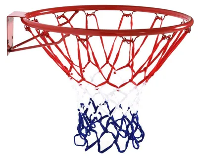 Obrázok produktu pre Basketbalový kôš na vnútorné aj vonkajšie použitie – montáž na stenu | Farba: červená + modrá + biela