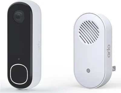 Zdjęcie produktu dla Arlo Essential 2 Video Doorbell 2K With Chime V2 BNDL, Czarny, Biały, 180°, Przewodowy i Bezprzewodowy, Bateria, 48,5 mm, 33,3 mm