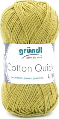 Produktbild von Gründl Baumwolle quick uni,50g.100%Baumwolle,mercerisiert,Häkel- u. Strickgarn,50g / 125 m,NS 3-4 140