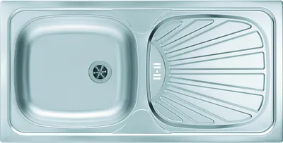 Produktbild von Alveus Basic - Spüle, 860x435 mm, Edelstahl 1008993