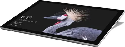 Produktbild von Microsoft Surface Pro, 31,2 cm (12.3"), 2736 x 1824 Pixel, 256 GB, 8 GB, Windows 10 Pro, Schwarz, Silber