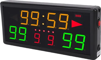 Produktbild von Elektronische Basketball-Anzeigetafel 10-stellige tragbare digitale Anzeigetafel mit Fernbedienung, Timer und LED-Punktezähler für Volleyball, Baseball und Hallensportarten