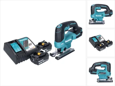 Produktbild von Makita DJV 184 RF Akku Pendelhub Stichsäge 18 V Brushless + 2x Akku 3,0 Ah + Ladegerät