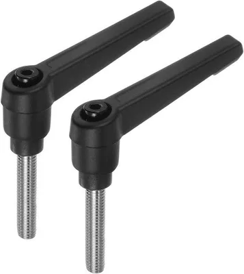 Obrázek produktu pro Rukojeti – nastavitelné – mechanismus rychlého odblokování – M6 x 30 mm – černé