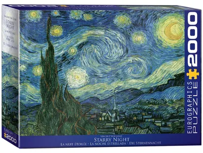 Obrázok produktu pre Puzzle 2000 elementów Starry Night Vincent van Gogh