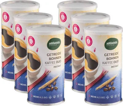 Produktbild von Getreide-Bohnenkaffee Duo, instant, 6 x 100 g