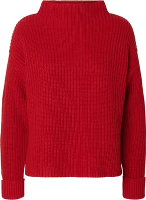 Produktbild von SELECTED FEMME Pullover mit Stehkragen und Rippstruktur Größe: L