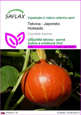 Obrázok produktu pre SAFLAX - Tekvica - Japonsko Hokkaido - Cucurbita maxima - 10 Semená