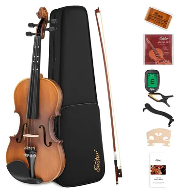 Image de Violon complet en taille 4/4, avec chevillots pour débutants et cordes de qualité