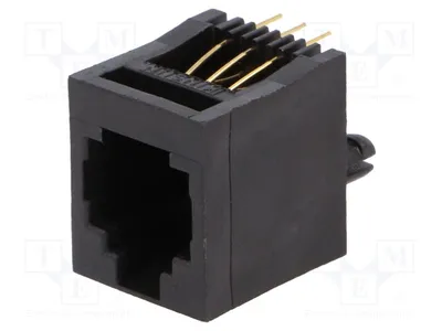 Image de 1 x Douille droite RJJ66NFV, connecteur RJ, système : 6p6c, RJ12, broche : 6, traversée