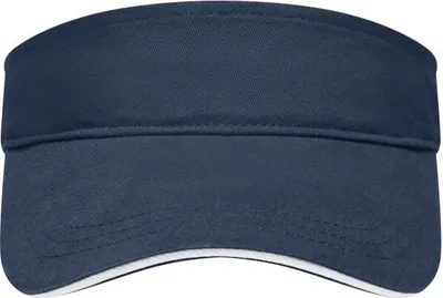 Produktbild von Trendiger Sunvisor mit kontrastfarbigem Sandwich navy/white, Gr. one size
