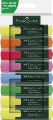 Produktbild von Textmarker TEXTLINER 48 254848 sortiert 8 Stück Packung mit 5 Stück