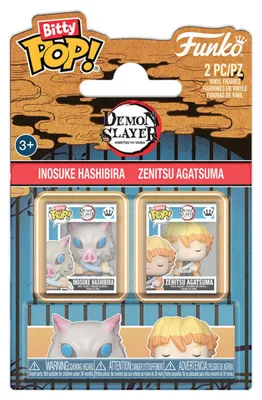 Produktbild von Demon Slayer: Kimetsu no Yaiba POP! Vinyl Figuren 2er-Pack Inosuke & Zenitsu 2 cm